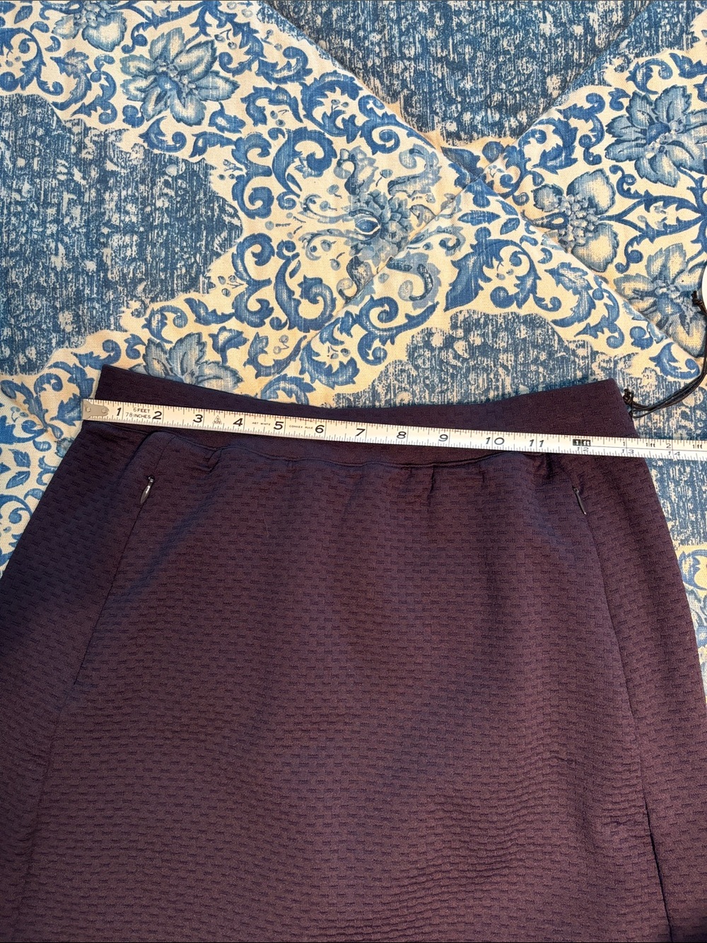 Tail Navy Golf Skort with Side Zippers- New-XS - Picture 6 of 13